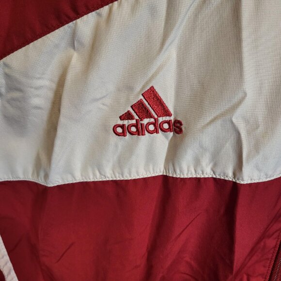 Adidas Men's Vintage 90's Windbreaker Jacket Arkansas Razorbacks Size Large - Picture 2 of 11